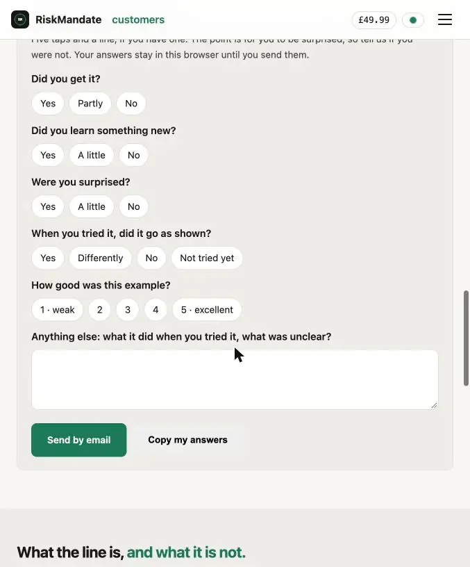 Step 4: The five questions
