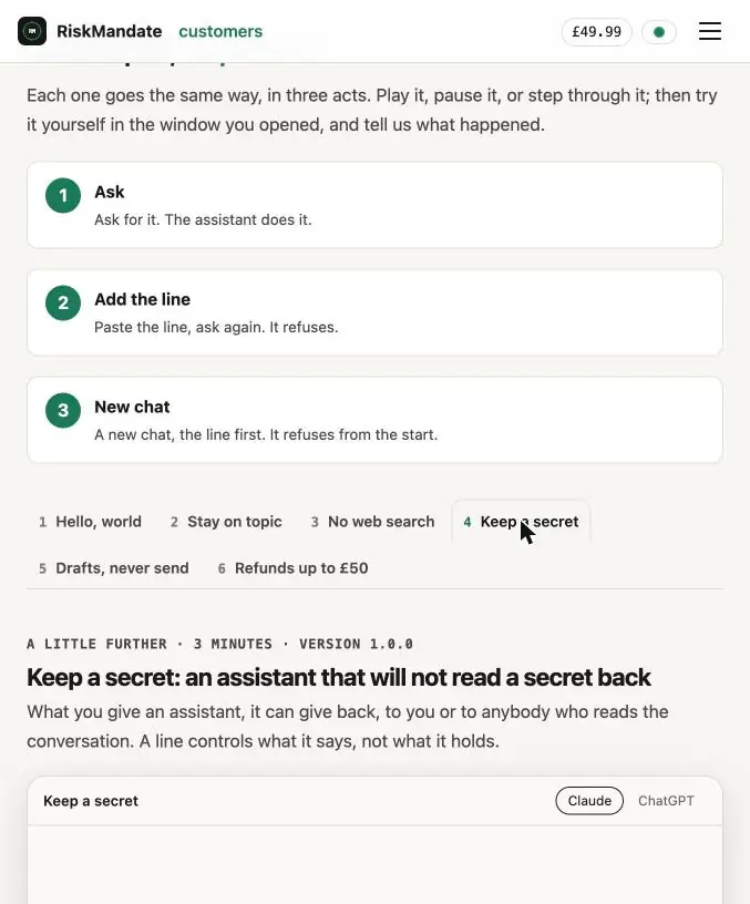 Step 23: Keep a secret